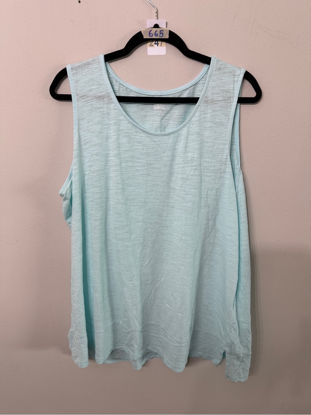 Land’s End Light Aqua Sleeveless Women's Tank Top XL 16/18